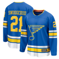 Jamed St.L.Blues #21 Blues Jimmy Snuggerud Blue Home Breakaway Jerseys