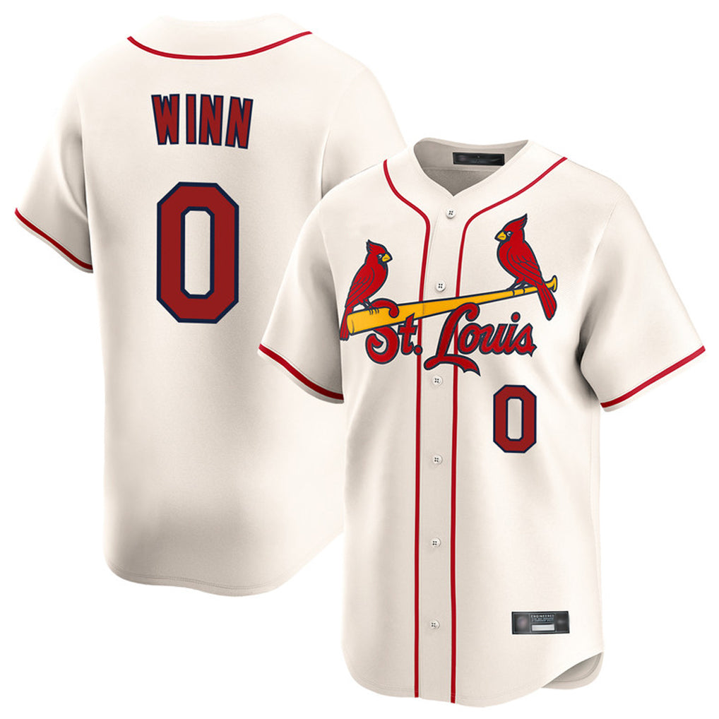 Jamed St. Louis Cardinals #0 Masyn Winn Player Cream Home Limited Stitched Jerseys