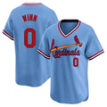 Jamed St. Louis Cardinals #0 Masyn Winn Player Light Blue City Connect Home T-shirt Stitched Jerseys
