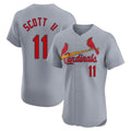 Jamed St. Louis Cardinals #11 Victor Scott II Player Gray Home Limited Elite Stitched Jerseys