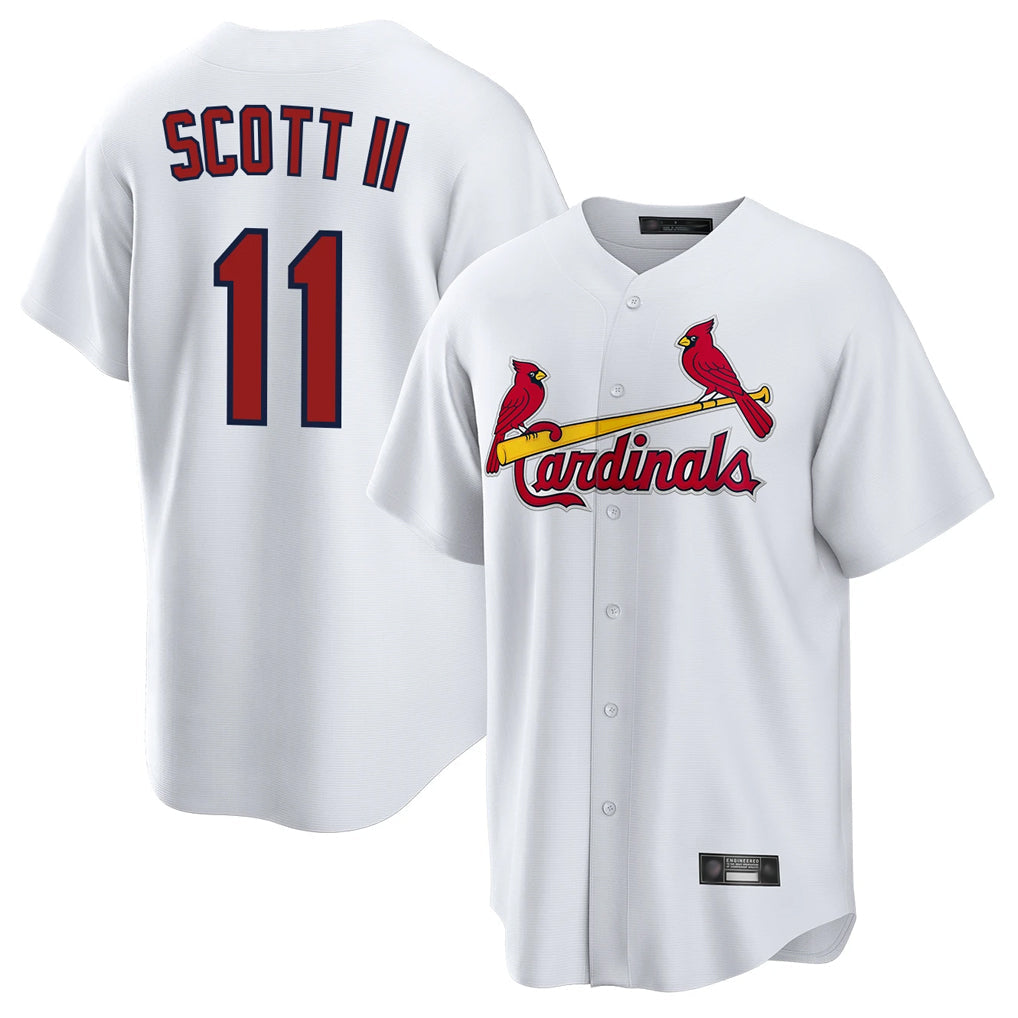 Jamed St. Louis Cardinals #11 Victor Scott II Player White Home Game Stitched Jerseys