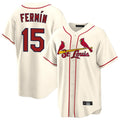 Jamed St. Louis Cardinals #15 Jose Fermin Player Cream Home Game Stitched Jerseys