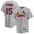 Jamed St. Louis Cardinals #15 Jose Fermin Player Gray Home Game Stitched Jerseys