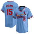 Jamed St. Louis Cardinals #15 Jose Fermin Player Light Blue City Connect Home T-shirt Stitched Jerseys