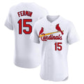 Jamed St. Louis Cardinals #15 Jose Fermin Player White Home Limited Elite Stitched Jerseys