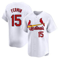 Jamed St. Louis Cardinals #15 Jose Fermin Player White Home Limited Stitched Jerseys