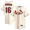 Jamed St. Louis Cardinals #16 Nolan Gorman Player Cream Home Game Stitched Jerseys