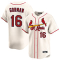 Jamed St. Louis Cardinals #16 Nolan Gorman Player Cream Home Limited Stitched Jerseys