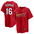Jamed St. Louis Cardinals #16 Nolan Gorman Player Red Home Game Stitched Jerseys