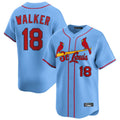 Jamed St. Louis Cardinals #18 Jordan Walker Player Light Blue Home Limited Stitched Jerseys