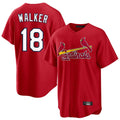 Jamed St. Louis Cardinals #18 Jordan Walker Player Red Home Game Stitched Jerseys