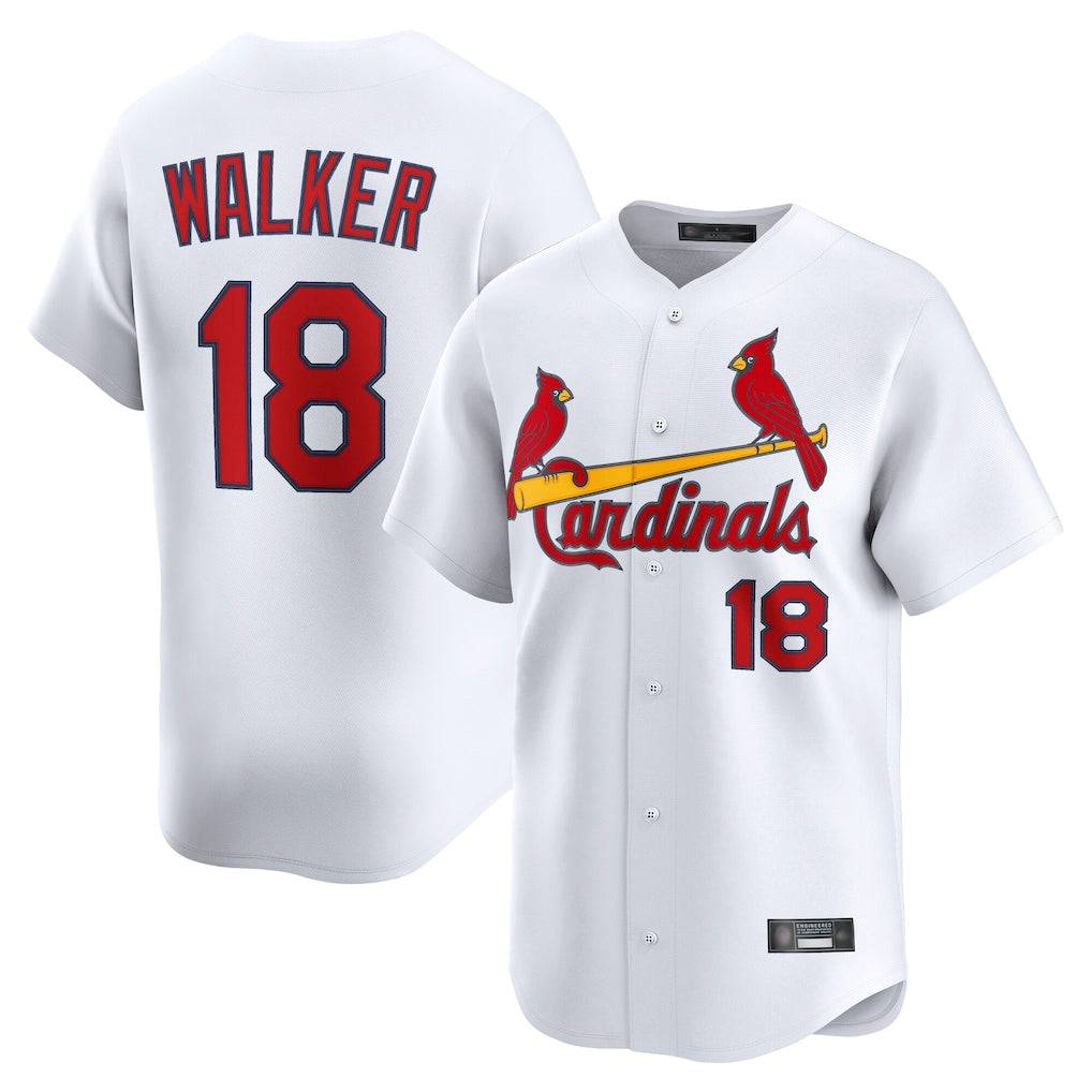 Jamed St. Louis Cardinals #18 Jordan Walker Player White Home Limited Stitched Jerseys