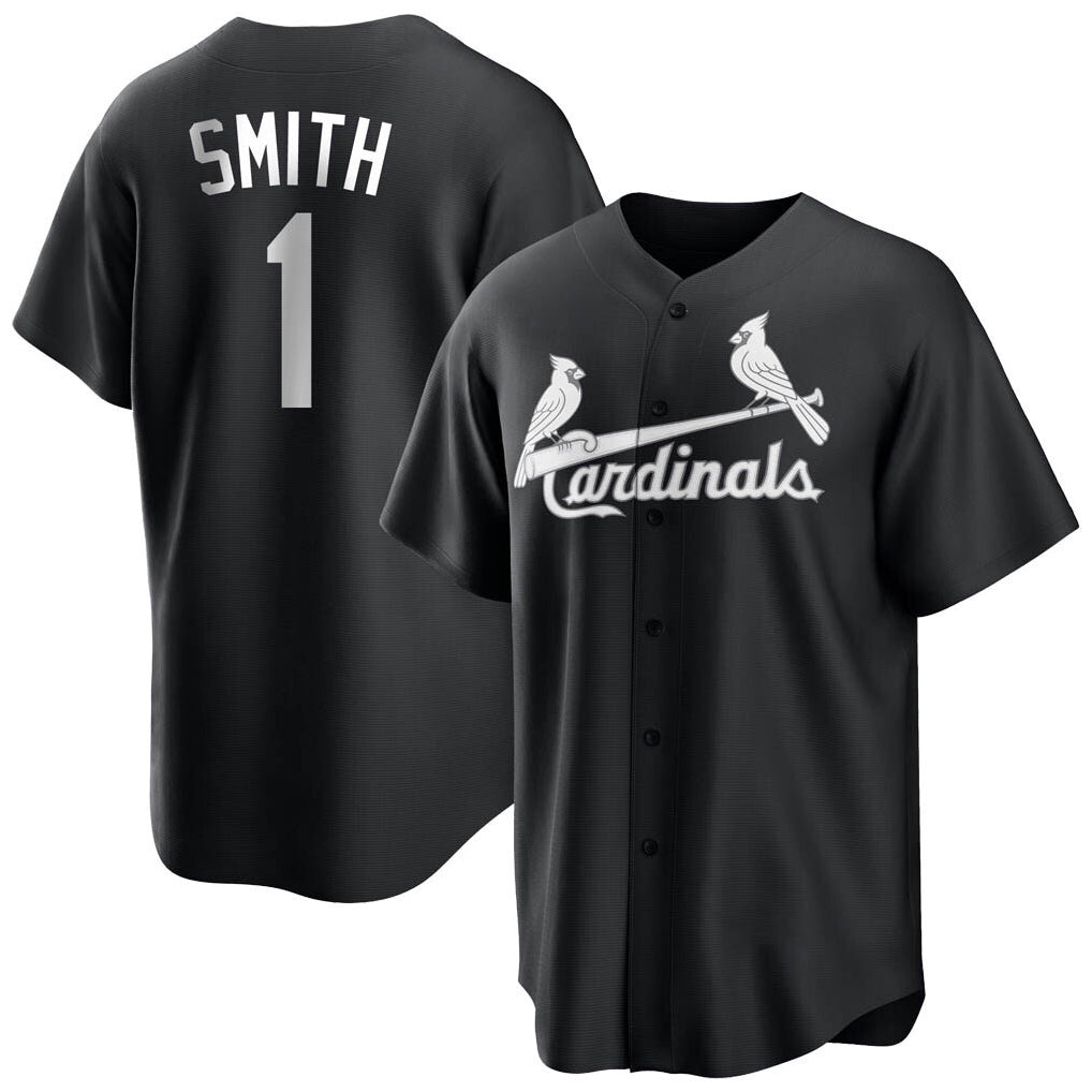 Jamed St. Louis Cardinals #1 Ozzie Smith Player Black City Connect Home Limited Stitched Jerseys