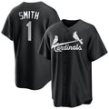 Jamed St. Louis Cardinals #1 Ozzie Smith Player Black City Connect Home Limited Stitched Jerseys