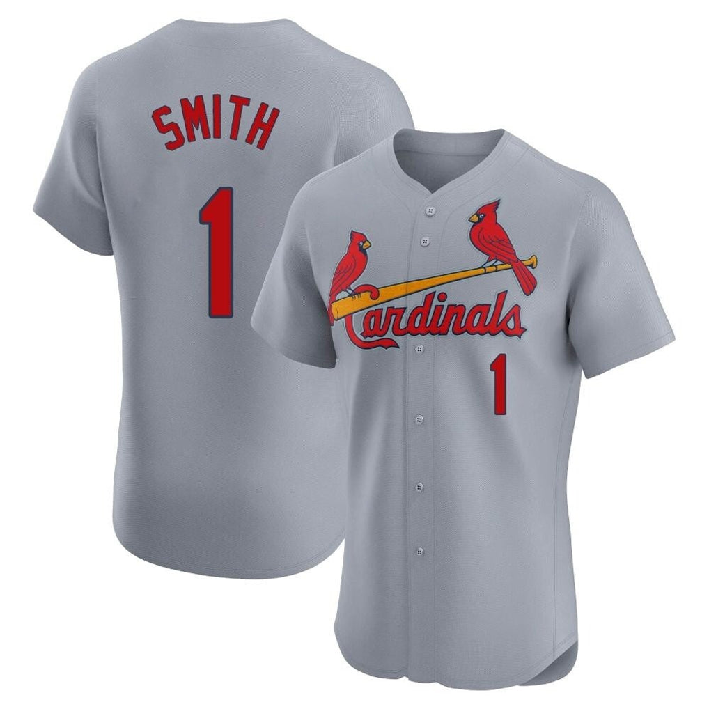 Jamed St. Louis Cardinals #1 Ozzie Smith Player Gray Home Limited Elite Stitched Jerseys