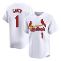 Jamed St. Louis Cardinals #1 Ozzie Smith Player White Home Limited Stitched Jerseys