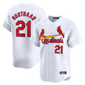 Jamed St. Louis Cardinals #21 Lars Nootbaar Player White Home Limited Stitched Jerseys
