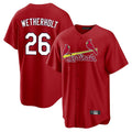 Jamed St. Louis Cardinals #26 JJ Wetherholt Player Red Home Game Stitched Jerseys