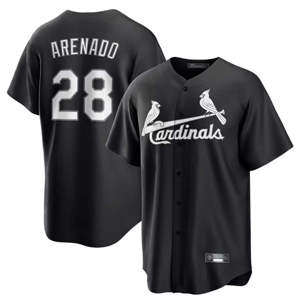 Jamed St. Louis Cardinals #28 Nolan Arenado Player Black City Connect Home Limited Stitched Jerseys