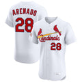 Jamed St. Louis Cardinals #28 Nolan Arenado Player White Home Limited Elite Stitched Jerseys