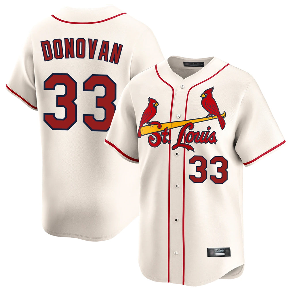 Jamed St. Louis Cardinals #33 Brendan Donovan Player Cream Home Limited Stitched Jerseys
