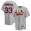 Jamed St. Louis Cardinals #33 Brendan Donovan Player Gray Home Game Stitched Jerseys