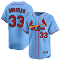 Jamed St. Louis Cardinals #33 Brendan Donovan Player Light Blue Home Limited Stitched Jerseys