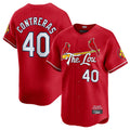 Jamed St. Louis Cardinals #40 Willson Contreras Player Red City Connect Limited Stitched Jerseys