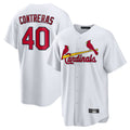 Jamed St. Louis Cardinals #40 Willson Contreras Player White Home Game Stitched Jerseys