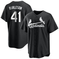 Jamed St. Louis Cardinals #41 Alec Burlesona Player Black City Connect Home Limited Stitched Jerseys