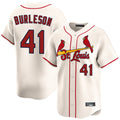 Jamed St. Louis Cardinals #41 Alec Burlesona Player Cream Home Limited Stitched Jerseys