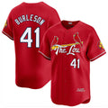 Jamed St. Louis Cardinals #41 Alec Burlesona Player Red City Connect Limited Stitched Jerseys