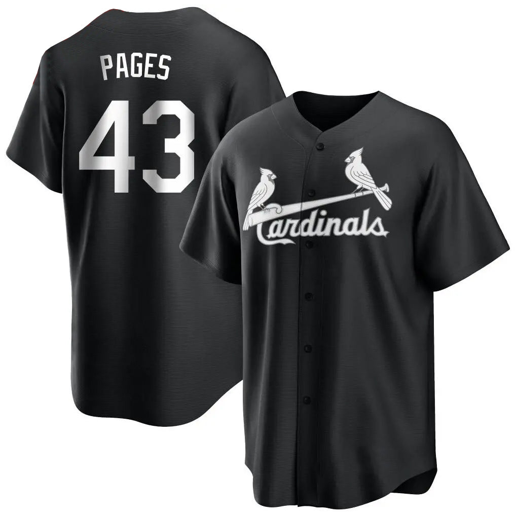 Jamed St. Louis Cardinals #43 Pedro Pages Player Black City Connect Home Limited Stitched Jerseys
