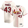 Jamed St. Louis Cardinals #43 Pedro Pages Player Cream Home Limited Stitched Jerseys