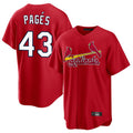 Jamed St. Louis Cardinals #43 Pedro Pages Player Red Home Game Stitched Jerseys