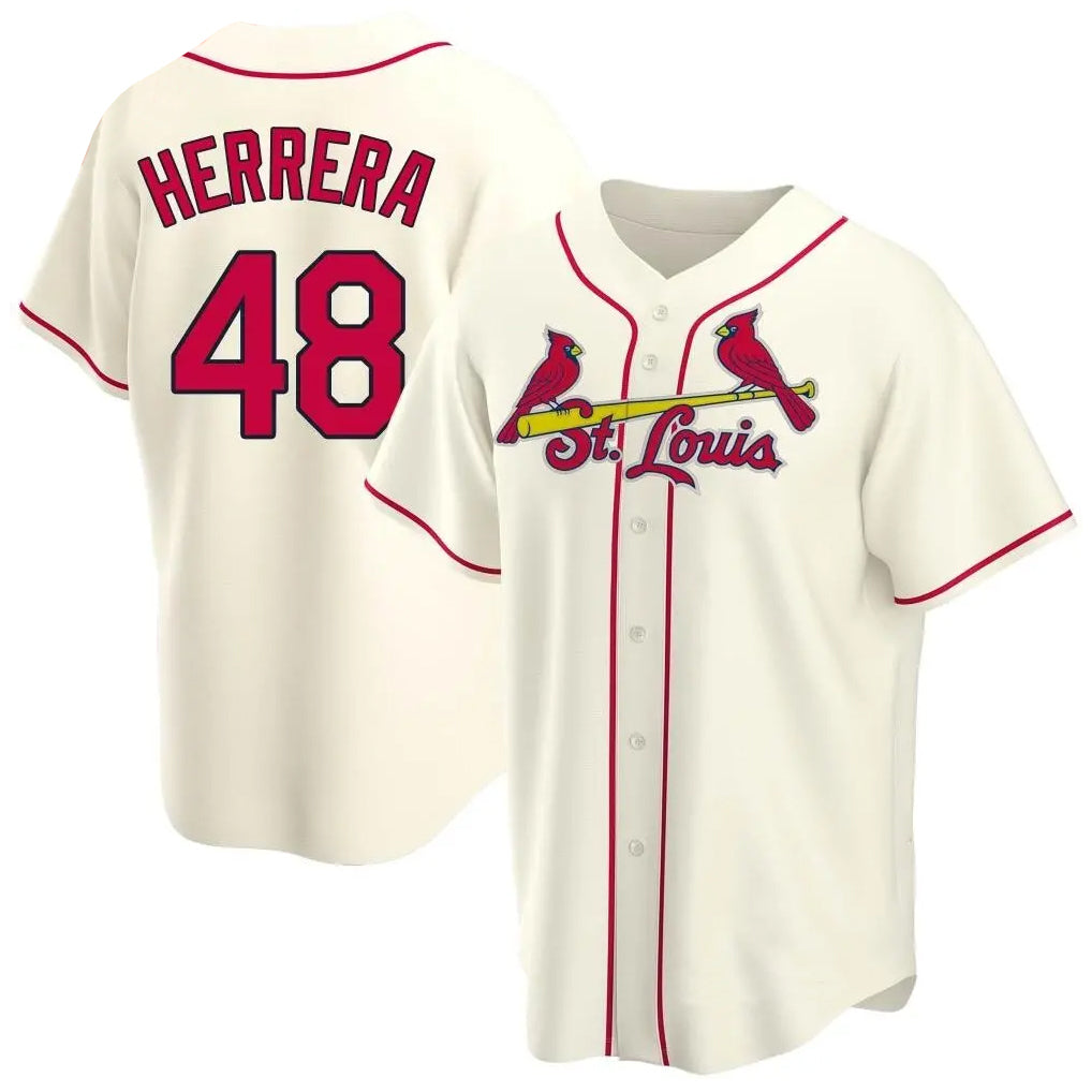 Jamed St. Louis Cardinals #48 Ivan Herrera Player Cream Home Game Stitched Jerseys