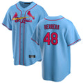 Jamed St. Louis Cardinals #48 Ivan Herrera Player Light Blue  Home Game Stitched Jerseys