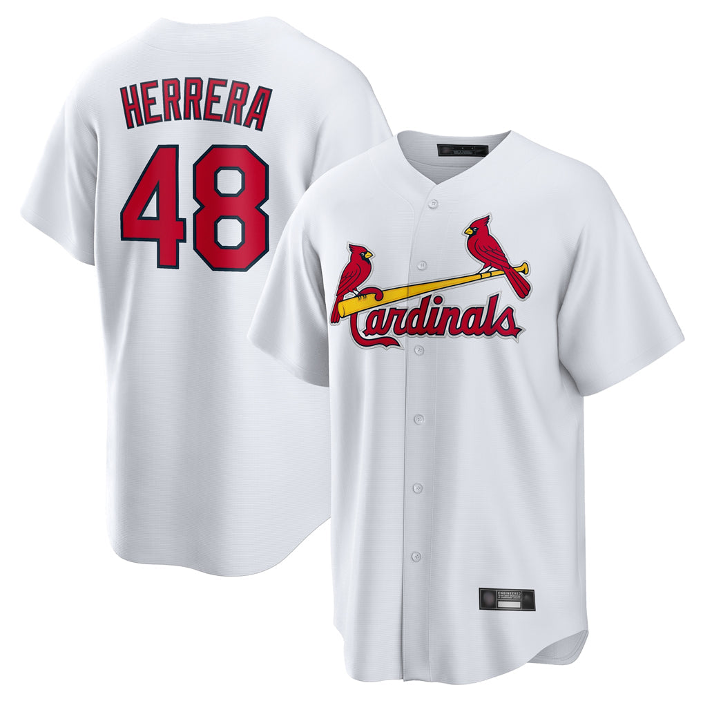 Jamed St. Louis Cardinals #48 Ivan Herrera Player White Home Game Stitched Jerseys