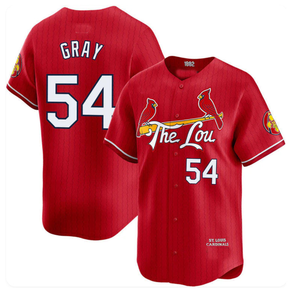 Jamed St. Louis Cardinals #54 Sonny Gray Player Red City Connect Limited Stitched Jerseys
