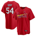 Jamed St. Louis Cardinals #54 Sonny Gray Player Red Home Game Stitched Jerseys