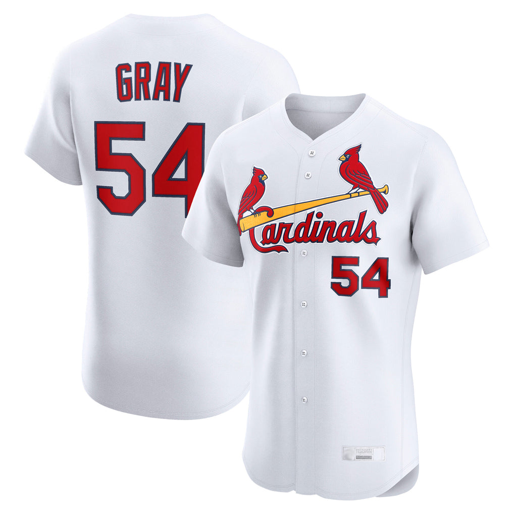Jamed St. Louis Cardinals #54 Sonny Gray Player White Home Limited Elite Stitched Jerseys