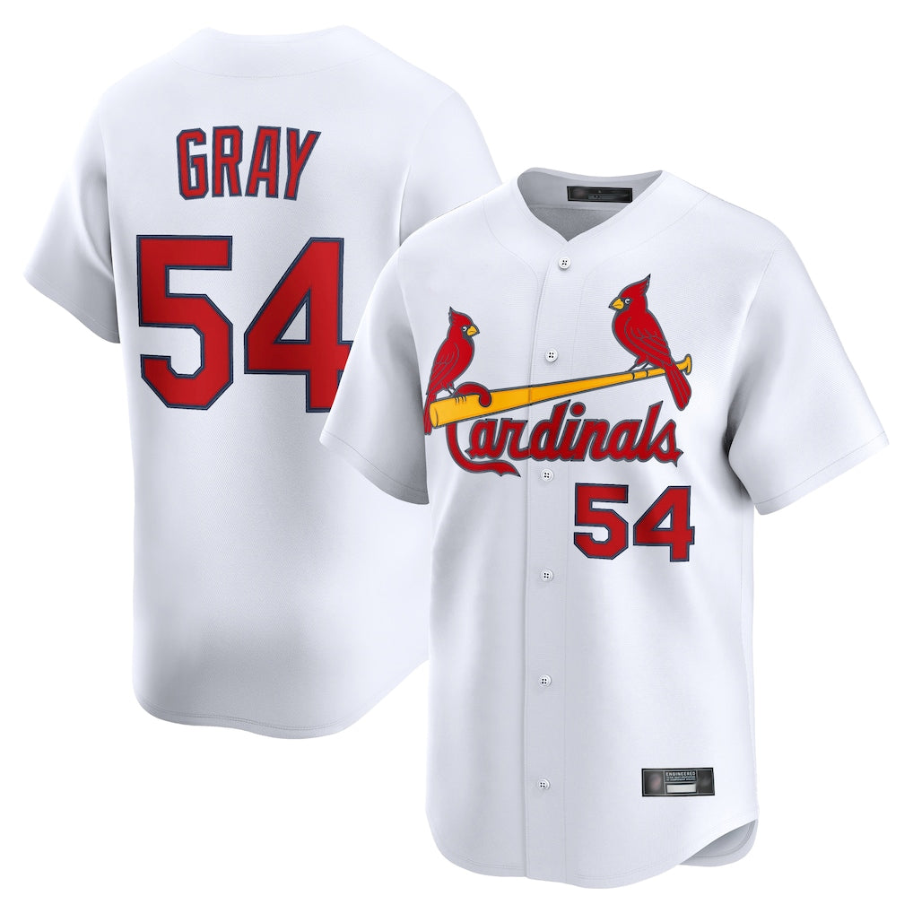 Jamed St. Louis Cardinals #54 Sonny Gray Player White Home Limited Stitched Jerseys