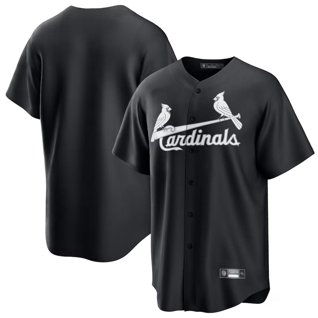Jamed St. Louis Cardinals Blank Player Black Cooperstown Collection Limited Stitched Jerseys