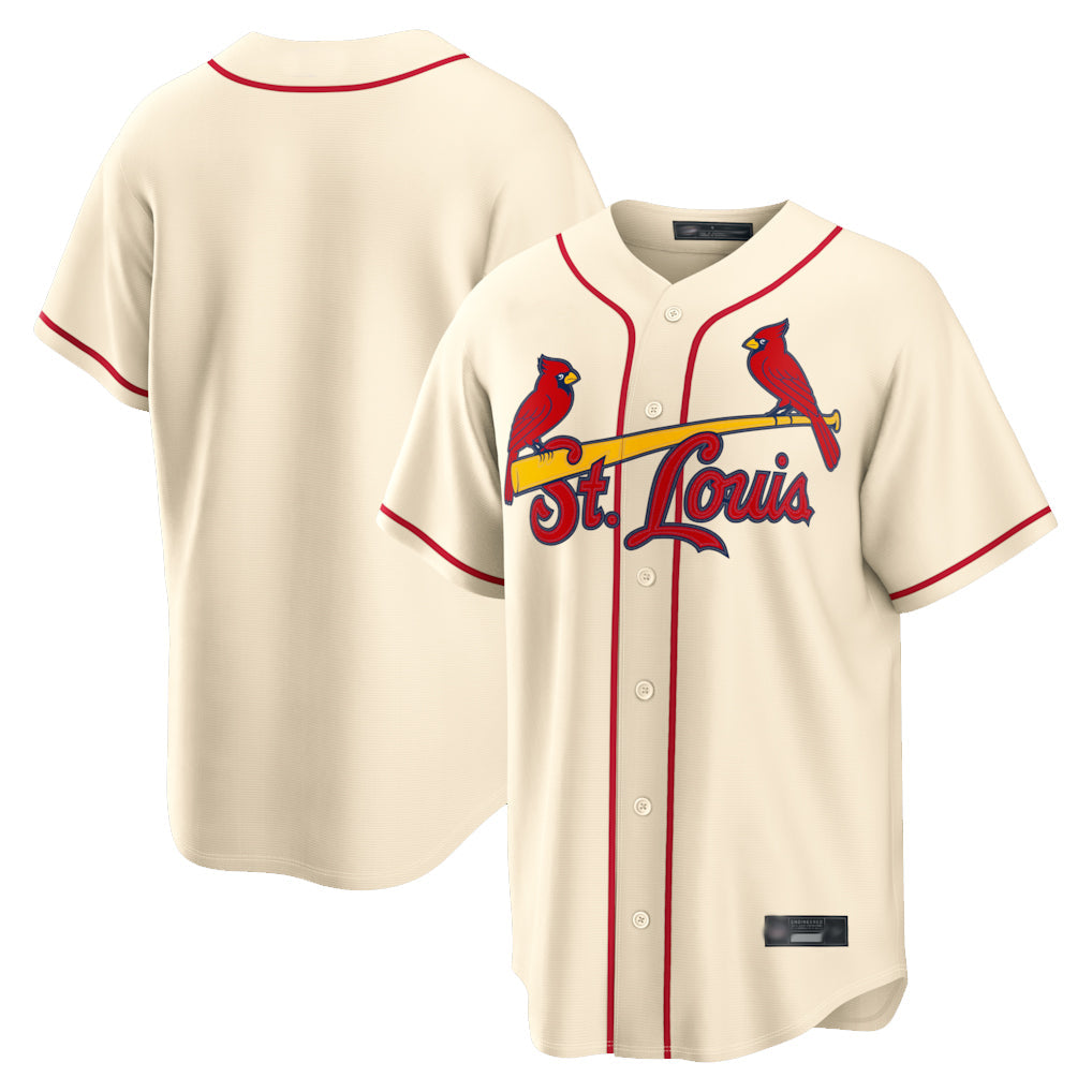 Jamed St. Louis Cardinals Blank Player Cream Home Game Stitched Jerseys