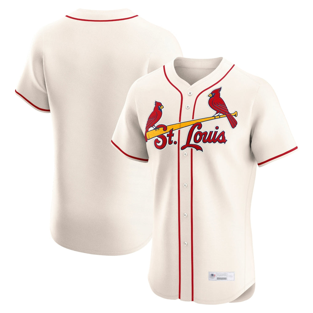 Jamed St. Louis Cardinals Blank Player Cream Home Limited Elite Stitched Jerseys