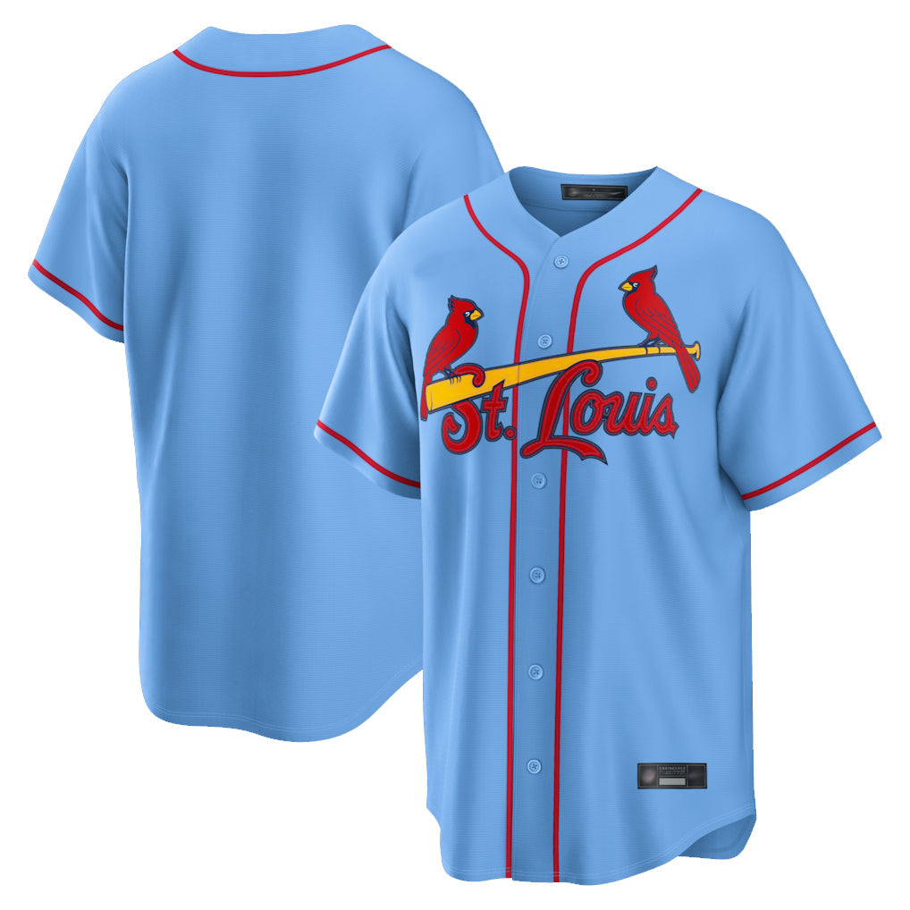 Jamed St. Louis Cardinals Blank Player Light Blue Home Limited Game Stitched Jerseys