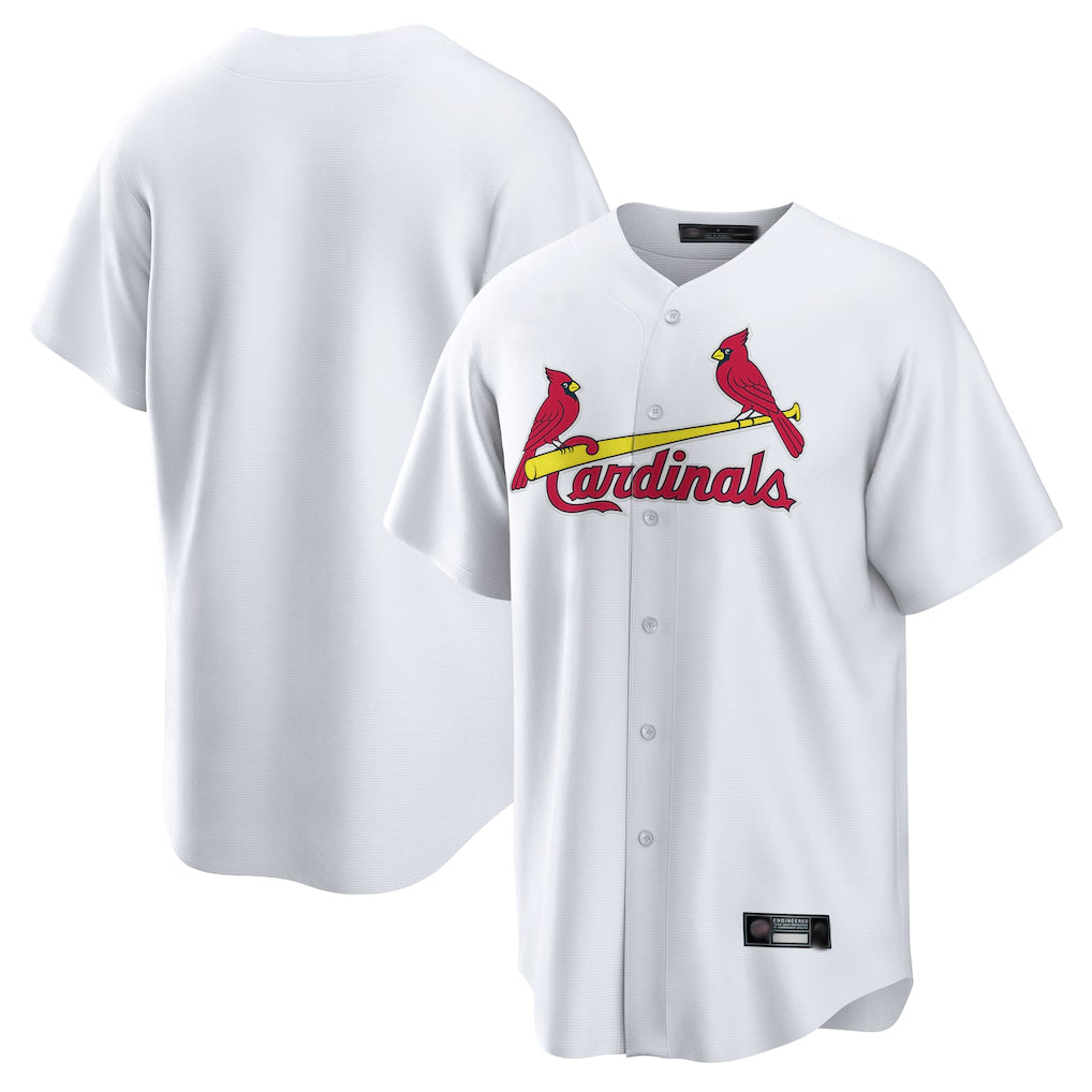 Jamed St. Louis Cardinals Blank Player White Home Game Stitched Jerseys