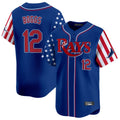 Jamed TB.Rays #12 Wade Boggs Player Royal 2025 Independence Day Vapor Premier Limited Stitched Jerseys