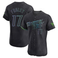 Jamed TB.Rays #17 Jake Fraley Player Black City Connect Home Limited Elite Stitched Jerseys