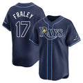 Jamed TB.Rays #17 Jake Fraley Player Navy Home Limited Stitched Jerseys